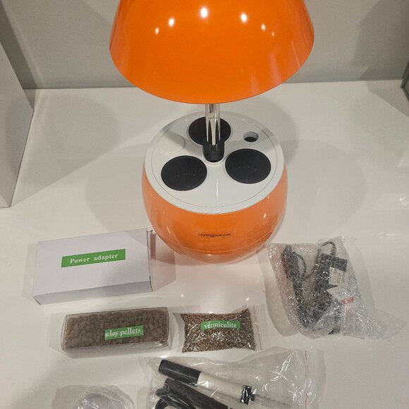 123 We Grow Orange Egg Shaped Hyproponic Indoor Garden System LED Lights - Picture 7 of 10